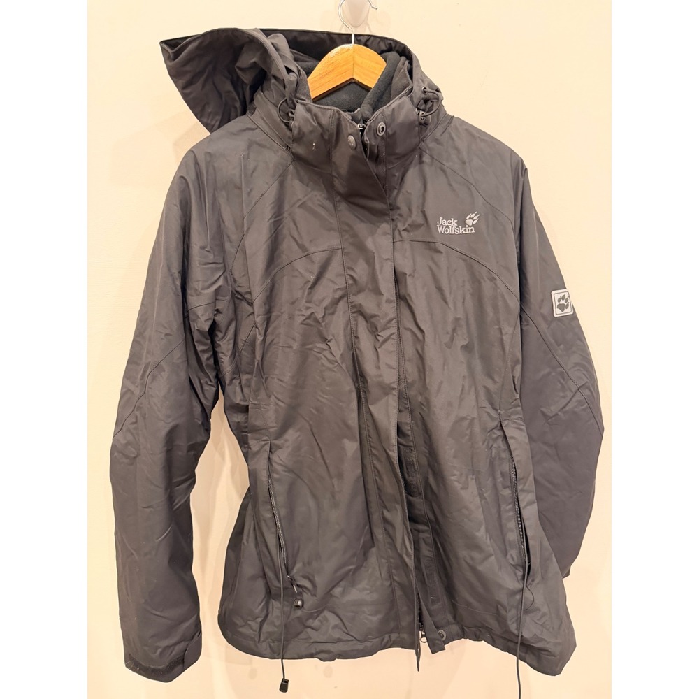 Jack Wolfskin Iceland 3-in-1 Texapore Jacket Women XL‎ Waterproof Fleece Liner
